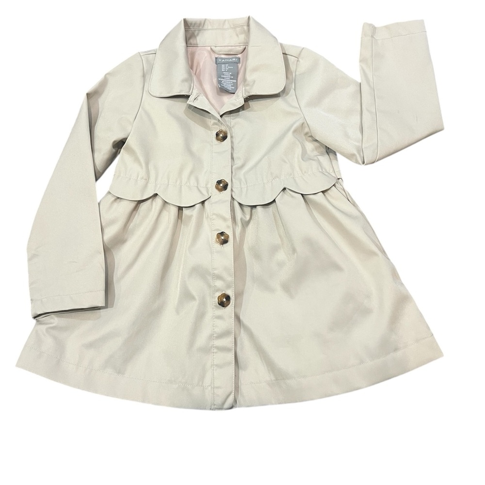 Tahari Girls Cream Button-up Jacket